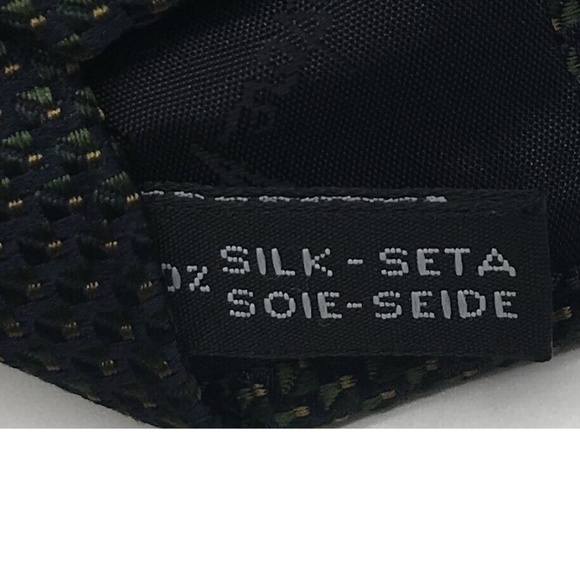 Ferragamo - Dark Green & Blue Geometric Print Silk Necktie Salvatore Ferragamo green blue geometric print silk tie